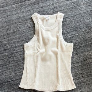 Good American Cream Tank Top worn once